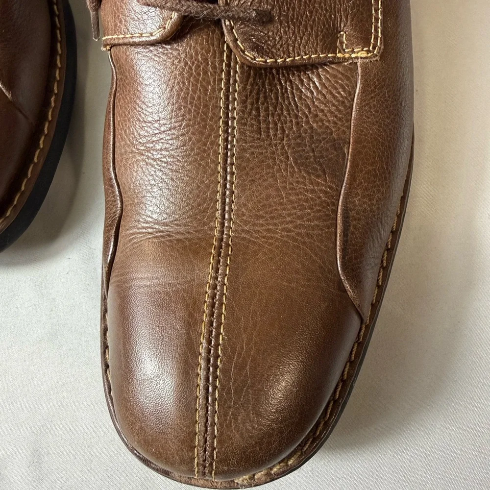 Johnston & Murphy 20-7223 Mens 9.5M Brown Leather Split Toe Oxford‎ Nice